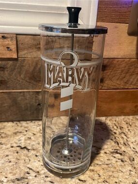Marvy No. 4 Disenfectant Germicide Barber Jar